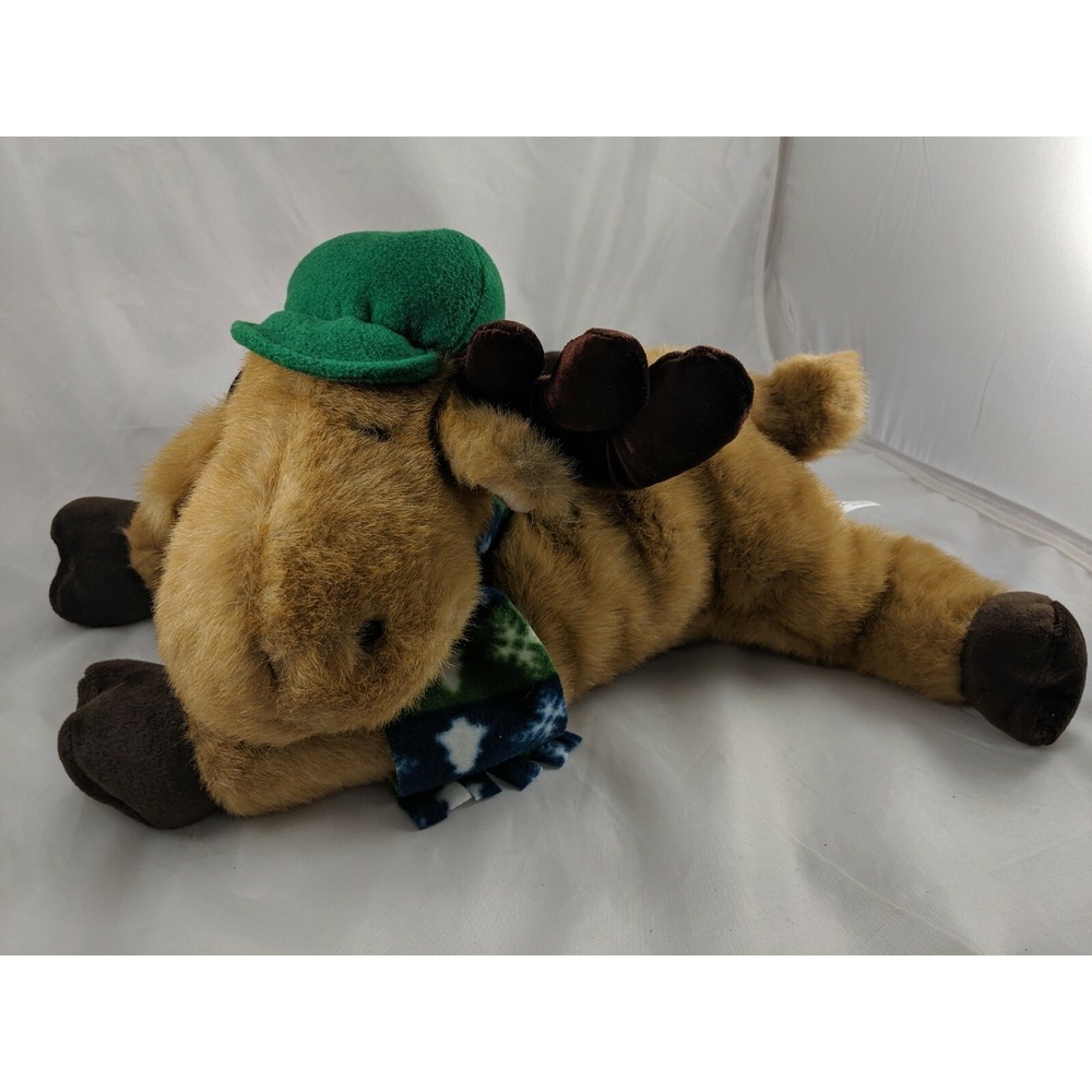 Chosun‎ Moose Deer Elk Plush 16 Inch Green Hat Stuffed Animal toy